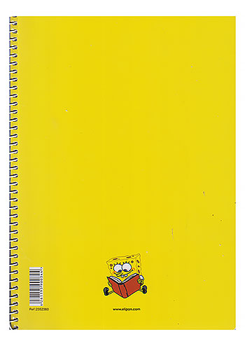 دفتر 80 برگ تک خط وزیری سیمی کارتونی مجلد الیپون 2352360