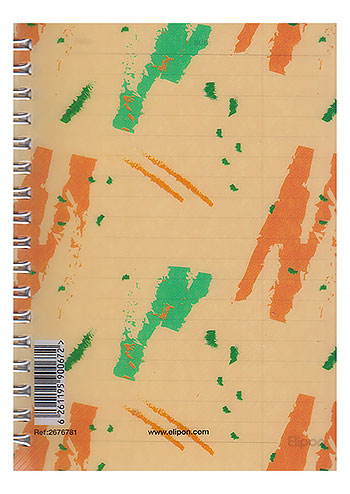دفتر یادداشت 80 برگ جیبی سیمی فانتزی جلد طلقی الیپون 2676781