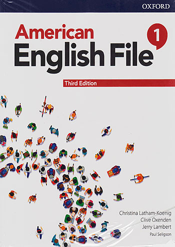 امریکن اینگلیش فایل 1 American English File 3rd 1 SB+WB+DVD Glossy Papers