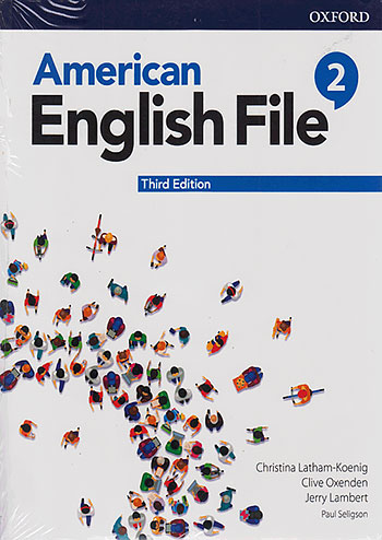 امریکن اینگلیش فایل 2 American English File 3rd 2 SB+WB+DVD Glossy Papers