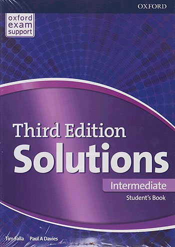 سولوشن Solutions 3rd Intermediate SB+WB+DVD