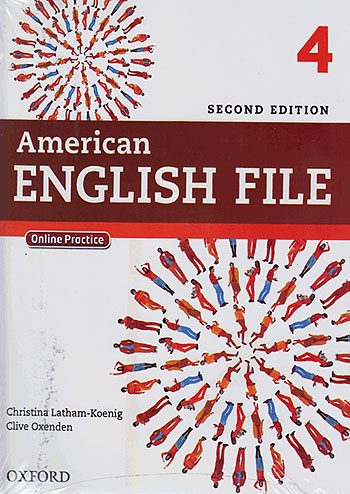 امریکن اینگلیش فایل 4 American English File 2nd 4 SB+WB+2CD+DVD Glossy Papers