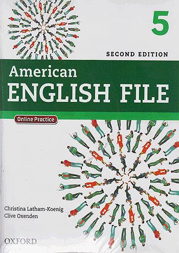 امریکن اینگلیش فایل 5 American English File 2nd 5 SB+WB+2CD+DVD