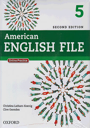 امریکن اینگلیش فایل 5 American English File 2nd 5 SB+WB+2CD+DVD Glossy Papers