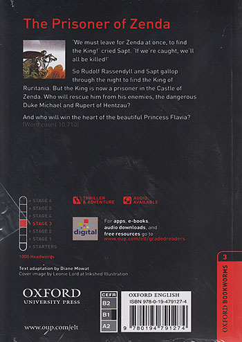 جنگل Oxford Bookworms 3 The Prisoner of Zenda+CD