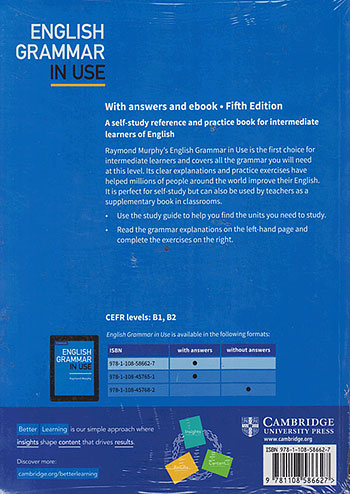 جنگل اینگلیش گرامر این یوز English Grammar in Use Intermediate 5th+CD With Answers & Practice Book